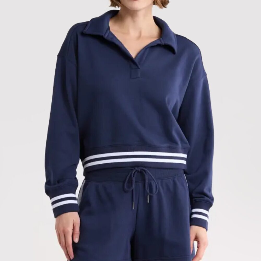 OFFLINE By Aerie Cloud Fleece Polo Sweatshirt